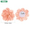 Unique Bargains Alloy Satin Fabric Big Rose Flower Dainty Brooches Pins 1 Pc - 3 of 4