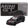 BMW M4 CSL Black Sapphire with Carbon Top and Red Stripes Limited Edition to 2760 pieces 1/64 Diecast Model Car by Mini GT - 4 of 4