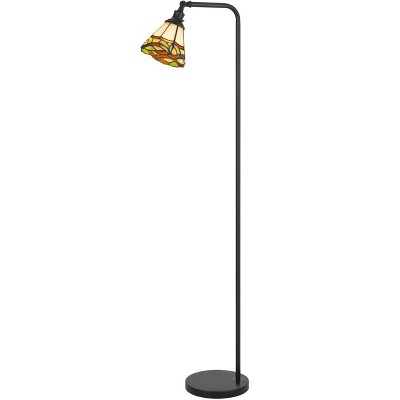 Cal Lighting 60 Watt Vittorio Downbridge Metal Tiffany Floor Lamp