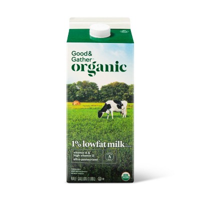 Organic 1% Milk - 0.5gal - Good & Gather™
