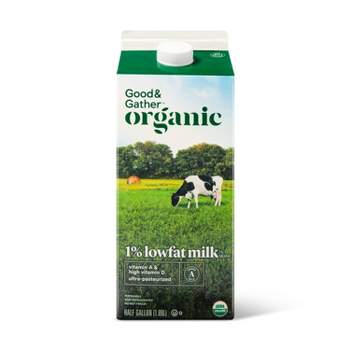 Organic 1% Milk - 0.5gal - Good & Gather™
