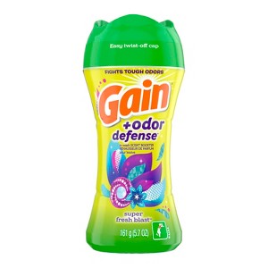 Gain + Odor Defense In-Wash Scent Booster, Super Fresh Blast Scent, 5.7 oz, HE Compatible - 1 of 4