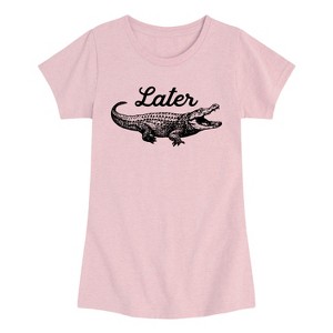 Girls' - Instant Message - Later Gator Fitted Short Sleeve Graphic T-Shirt - 1 of 4