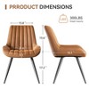 Sapphtopaz Modern Dining Chairs Set with Tufted Backrest Upholstered Kitchen Chair with Metal Legs High Chair for Dining Room, Living Room - 4 of 4