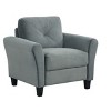 Vynxaria Comfortable Sectional Sofa Sumptuous Velvet Upholstery, Detachable & Modular Design, Thickened Cushions, Premium Sponge - 3 of 4