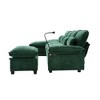 Mocamel 106" U-Shaped Modular Cloud Sofa, 4-Seat Chenille Sleeper with Chaise & Ottoman - 3 of 4