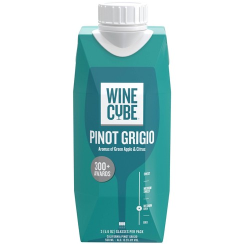 Pinot Grigio White Wine - 500ml Carton - Wine Cube™ : Target