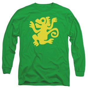 Men’s Legends Of The Hidden Temple Green Monkeys Long Sleeve T-Shirt - 1 of 4