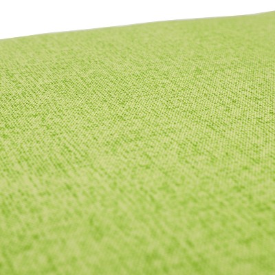 Set of 2 Lime Green Polyester Tufted Seat Cushions