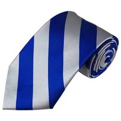 Men's 3.25 W And 58 L Inch With 0.75 Inch Stripe Width College Stripe Woven Necktie