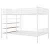 Twin Over Full Metal Bunk Bed with 5-Tier Shelves - 4 of 4