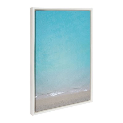 Sylvie Postiano 7 Framed Canvas Beachscape Wall Art