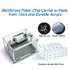 GSE 600pcs Poker Chip Cases, Acrylic Chip Case with Aluminum Frame & 6 Trays - 3 of 4