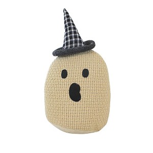 Ganz 5.25 In Knitted Ghost Weighted Halloween Plush Figurines - 1 of 3