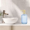 Unique Bargains Durable Cylinder Twill Lines Soap Dispenser 1 Pc - 2 of 4