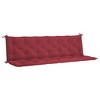 vidaXL Garden Bench Cushion Wine Red 78.7"x(19.7"+19.7")x2.8" Oxford Fabric - 2 of 4