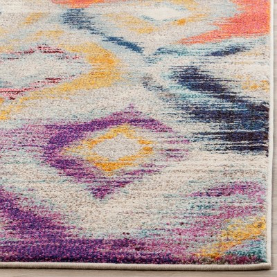 Bohemian-Chic Monaco Multi-Color Synthetic 8' x 11' Area Rug