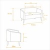 NicBex 50.78 Inch Modern Loveseat Couch,Corduroy 2-Seat Sofa with Wooden Legs for Small Space,Bedroom,Apartment - 3 of 4