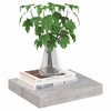 vidaXL Floating Wall Shelf Concrete Gray 9.1"x9.3"x1.5" MDF - 2 of 4