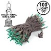 Novelty Lights 100 Light Incandescent Mini Christmas String Lights Brown Wire 50 Feet - 2 of 4