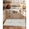Boho Area Rug,Machine Washable Ultra-Thin Low-Pile Floral Carpet Non-Slip Soft Indoor Rug for Living Room & Bedroom - 2 of 4