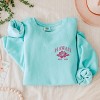 Simply Sage Market Embroidered Hawaii Flower Lightweight Garment Dyed Sweatshirt - 3 of 4