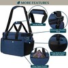 PAVILIA Knitting Bag Yarn Storage Tote, Large Crochet Organizer Holder for Crocheting Knitter Project Accessories Supplies Set Gifts - 4 of 4