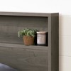 HomeStock Headboard with Shelf-Full/Queen-Gray Maple with Storage Shelf - 3 of 4