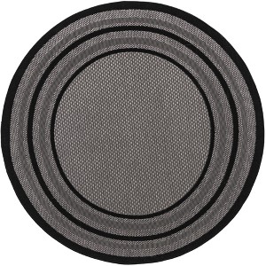 Unique Loom    Outdoor Border Multi Border Area Rug - 1 of 4