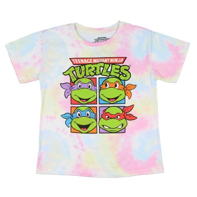 Seven Times Six Teenage Mutant Ninja Turtles Girls' Character Boxes Tie-Dye T-Shirt Multicoloured