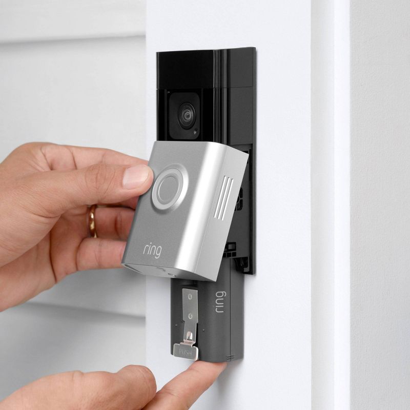 Ring Battery Doorbell Plus &#8211; Smart Wi-Fi Video Doorbell with Head-to-Toe HD+ Video - Satin Nickel, 5 of 8