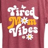 Women's - Instant Message - Vibes Tired Mom Short Sleeve Graphic T-Shirt - 2 of 4