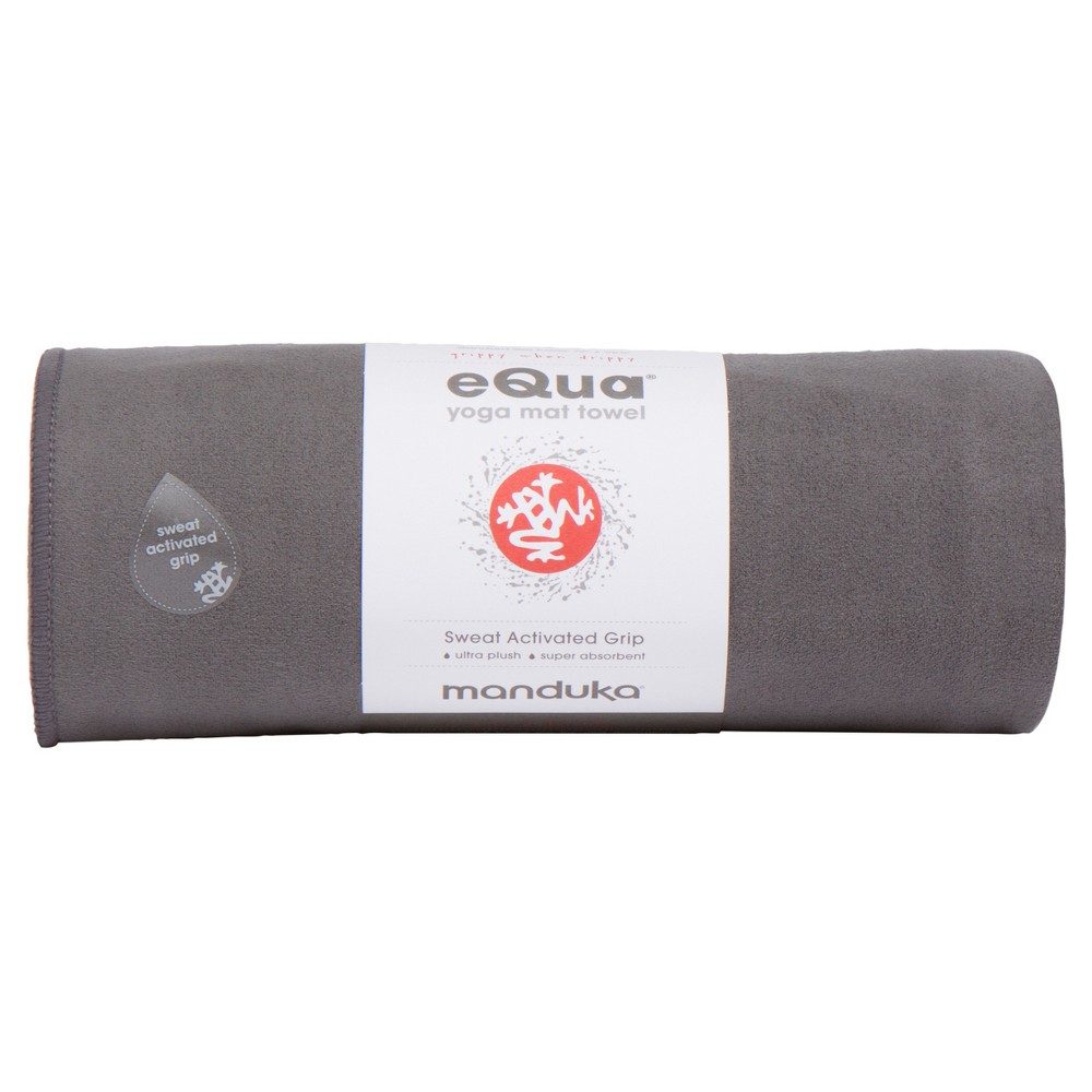 UPC 846698000010 product image for Manduka eQua Yoga Mat Towel - Gray | upcitemdb.com