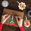 Big Dot of Happiness Gingerbread Christmas - Assorted Hanging Gingerbread Man Holiday Party Favor Tags - Gift Tag Toppers - 12 Ct - 2 of 4