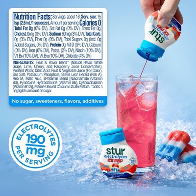 Stur Liquid Hydration Water Enhancer Ice Pop - 1.62 fl oz