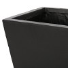 Maggift Planters Three-Dimensional Diamond Flower Pot with Outdoor and Indoor, Garden Decor, Decorative Plant Pots, Balcony, Black 31.5"*16.75"*16.25" - 3 of 4