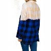 Women's Deep Dye Plaid Shirt - White Birch - 2 of 2