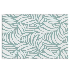 Heather Dutton Flowing Leaves Seafoam Outdoor Rug - Deny Designs - 1 of 4