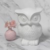 Porcelain Wise Owl Shaped Animal Light Table Lamp - Simple Designs: Ceramic Nightstand Decor, ETL Listed - image 3 of 4