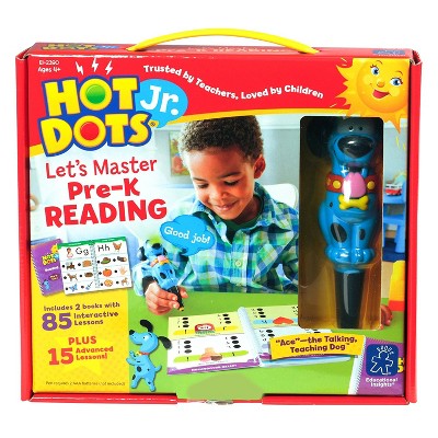 Educational Insights Hot Dots Jr. Let's Master Pre-K Reading Set & Interactive Pen