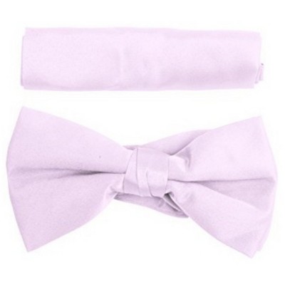 New Boy's Solid Pre Tied Bow Tie and Hanky Set