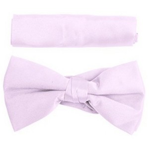 New Boy's Solid Pre Tied Bow Tie and Hanky Set - 1 of 4