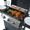 ORRD 3-Burner Propane Gas Grill | 26,000 BTU Stainless Steel BBQ w/ 2 Shelves & Wheels | Outdoor Patio Cooking - 2 of 4