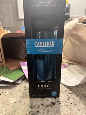 CamelBak Eddy+ 32oz Bottle - Vacuum Insulated, Filtered by LifeStraw, Black