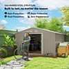Garden Metal Shed, Storage Shed Utility Storage with Double Locking Doors for Bike Tools - 4 of 4