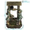 Sunnydaze 39"H Polyresin and Fiberglass Children at the Well Outdoor Water Fountain with LED Light - 3 of 4