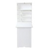 Wall Mounted Desk Modern with Folding Tabletop and Open Storage for Home Office 24in Wide-3irtyhousy - 3 of 4