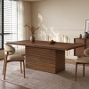 84" Rectangular Dining Table with Solid Wood Base, Modern Kitchen Table for 6-8 People, Wood Dining Table for Kitchen or Dining Room-Koiai - 2 of 4