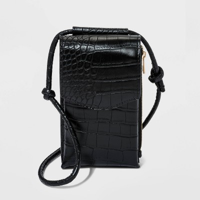 Buy Dark Green Crocodile Embossed RFID Genuine Leather Crossbody