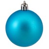 Northlight Shatterproof 4-Finish Christmas Ball Ornaments 2.5" (60mm) - Turquoise Blue - 60ct - 4 of 4